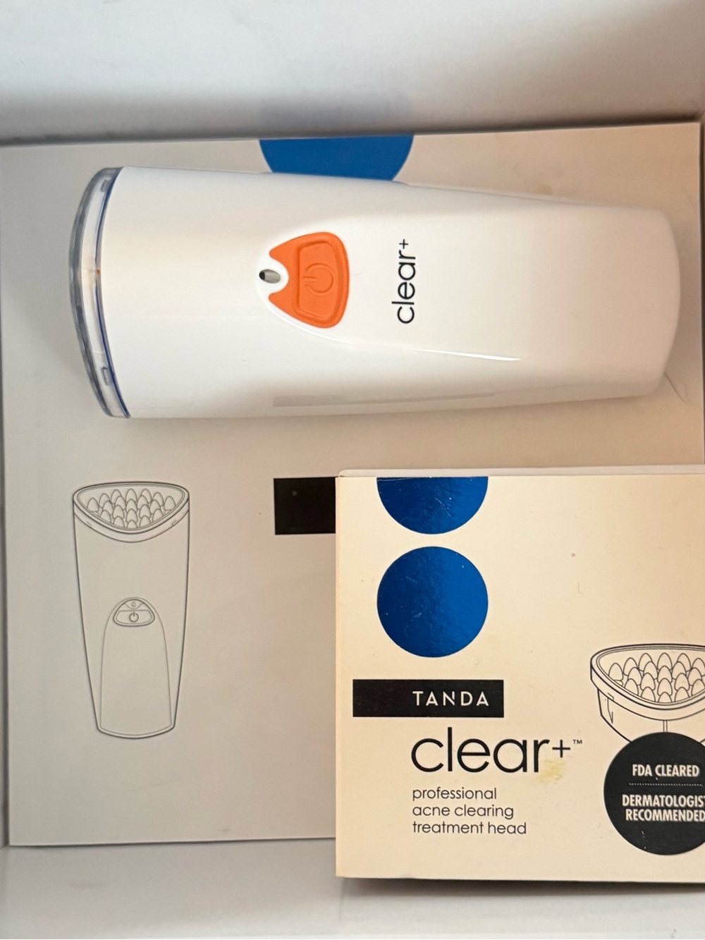 Tanda Clear+ Acne Clearing Device with Extra Treatment Head